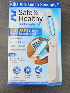 Safe & Healthy White Disinfecting UV Reading Light